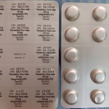 Vendo Paroxetina Teva-ratio 20 mg, 14 comprimidos EFG, - Img 122716664