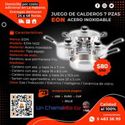 🥘 PARA TODAS LAS COCINAS 🥘 JUEGO DE CALDEROS ACERO INOXIDABLE. MENSAJERÍA CON FACTURA Y GARANTÍA. TLF 54833699 - Img 51805937