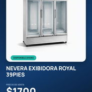 Nevera exhibidora 39 pies Royal - Img 57132238