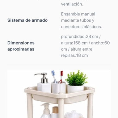 Estante cocina 3 niveles - Img 124112191