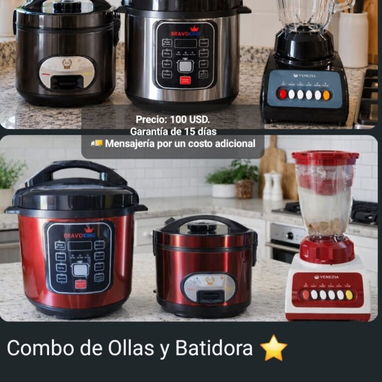 Olla reina + arrocera, + cafetera eléctrica, + batidora. Varios combos disponibles - 3/3