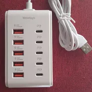 Regleta de 10 puertos carga rápida, 5 tipo C y 5 USB. - Img 57552035