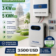 Inversor 3kw 48v + batería 5kw 48v marca Yacana - Img 56456394