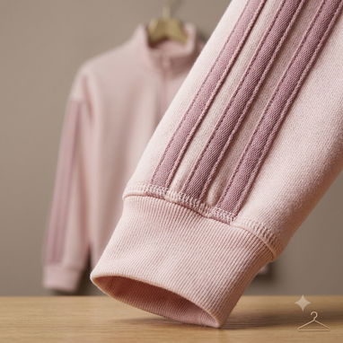Sudadera Adidas Original / Pulóver de Mujer con Mono / Rosa - 2/2