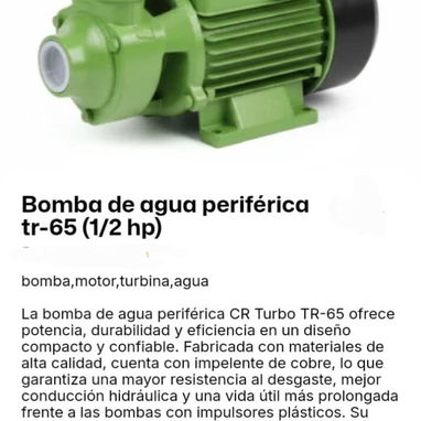 Variedad de modelos de Bombas de agua (40usd, 45 usd, 60 usd y 70 usd) - Img 124168730