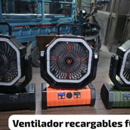VENTILADORES RECARGABLES F6 DE 20000 MAH CON GRAN DURACIÓN DE CARGA, LÁMPARA LED Y POWER BANK - Img 55144385