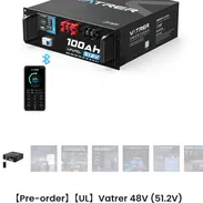 Batería Vatrer 51.2v 100Ah LiFePo4 - Img 56978817