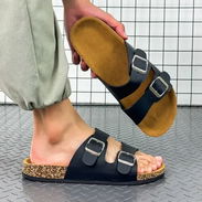 Sandalias Práctica 40 al 45 color Marrón y Negro - Img 56021667