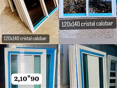 Ventanas de aluminio y cristal de 120x140 y puertas de aluminio de 90x210 - Img main-image-45577537