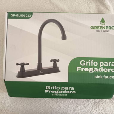 Grifo fregadero doble cuello cisne negro GP 1013 (CV) - Img 122780278