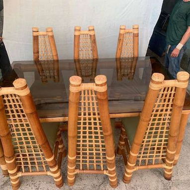 Juego de Comedor de Bambú - Img 125570697