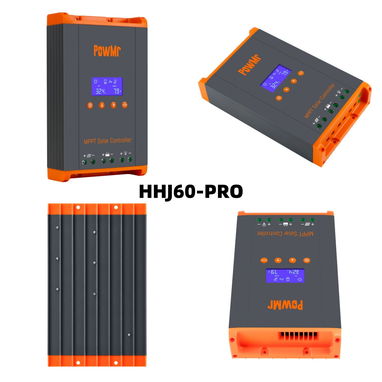 PowMr 60A PRO MPPT Solar Charge Controller, Max 160V PV Input Auto 12V 24V 36V 48V - 3/8