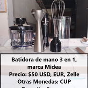 BATIDORA DE MANO 3 EN 1 CON 6 MESES DE GARANTÍA. PROPIEDAD, FACTURA Y SLIP DE COMPRA. ACEPTAMOS CUP, USD, EURO Y ZELLE - Img 51382987