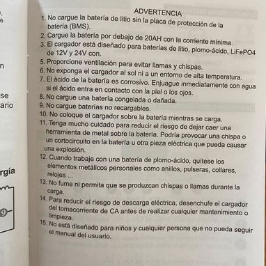 ⚡ CARGADOR ⚡ DE BATERÍA 12V/24V-20A Q7-LBC-20A. MENSAJERÍA VON FACTURA Y GARANTÍA. TL 54833699 - Img 124257325