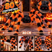🎃🕷️Arañas y telarañas de varias medidas para decoración de Haloween 🎃 Productos Originales americanos 🇺🇲 - Img 58210424