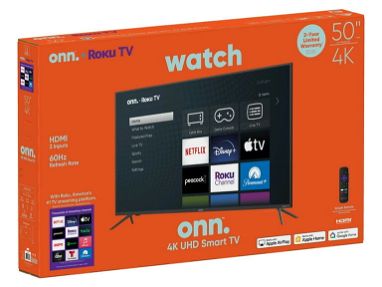 ‼️450usd En venta TV ONN. 50” Class 4K UHD (2160P) LED Roku Smart TV HDR� - Img main-image