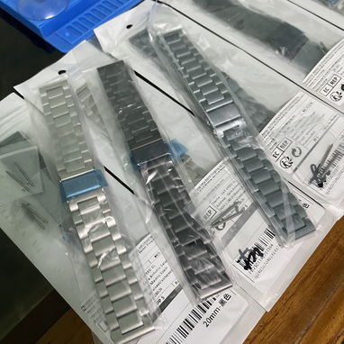 Manilla metálica eslabón tradicional para Smart Watch Galaxy!! Pin 20 y 22mm. Están Súper Buenas!! - Img 88058342