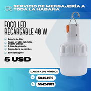 💡 FOCOS LED RECARGABLES POR USB! 💲 40W: 5 USD 🛡️ Garantía: 3 días - Img 55773059