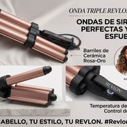 Ondulador o rizador de tres barriles para ondas sirena, ondas suaves y románticas,ondas glamorosas y voluminosas - Img 55329310