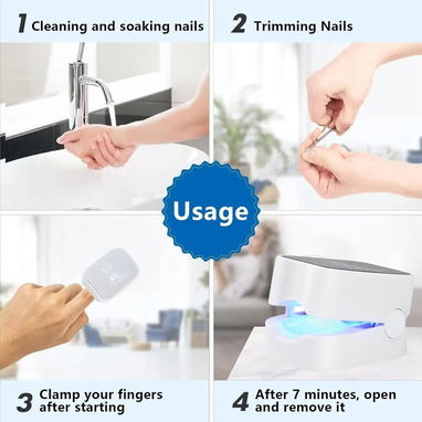Dispositivo LED/UV para Hongos en Uñas 🦶 Tratamiento Portátil – USB Recargable, Sesiones 7 Min, Mejora Estética en Mano - Img 123060247