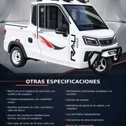 Triciclo eléctrico. Tres ruedas, cero gasolina, mil oportunidades!  Toda la info en la imagen. Contactar al 2760698 - Img 58281884