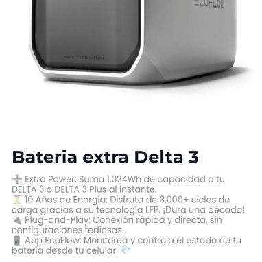 EcoFlow Delta 3 y baterías extra Delta 3 - 3/3