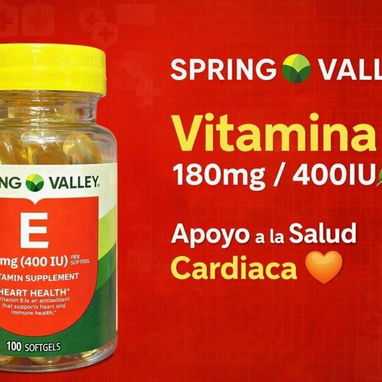 Vitamina E Spring Valley 📦✅ - 4/5