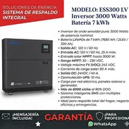 SISTEMA DE RESPALDO INTEGRAL INFINISOLAR: 3000W + Batería 7kWh (HR) - Img 57781287
