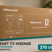 Smart TV Hisense de 43 pulgadas (con cajita externa y soporte fijo a la pared) - Img 53609738
