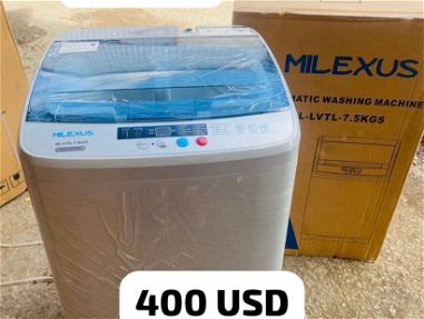 Lavadora automática milexus de 7.5kg a 400 USD, nueva, con sus papeles, garantía y transporte incluido - Img main-image