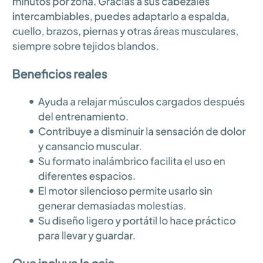 Masajeador de percusión TOLOCO EM26 para tejido profundo con 10 cabezales 🌐 57.56 USD - 5/5