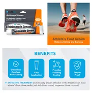 Clotirmazol en crema, pie de atleta - Img 48629050