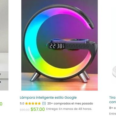 Control remoto universal - bombillo Inteligente - Alexa Eco Show - Lámpara estilo Google - Tira de luces y más - 2/4