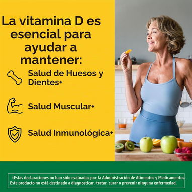 Vitamina D3 2000 UI (Nature Made · 220 cápsulas blandas) - 8/9