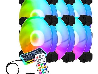 New.Kit de 6 Fanes RGB trae su cajita controladora - Img main-image-45632443