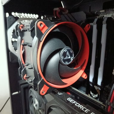 ❄️ Disipador de alto rendimiento ARCTIC Freezer 34 eSports DUO Rojo – Refrigeración CPU Push-Pull 2Ventiladores 120mm 🔴 - 3/4