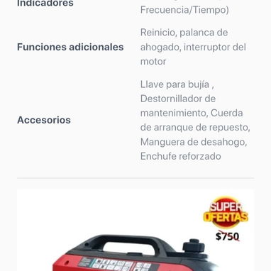 Planta eléctrica inverter. 3600 W REBAJA! - 4/4