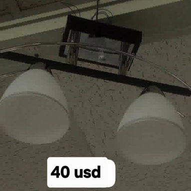 *LÁMPARAS DE 2 BOMBILLAS* *NUEVAS EN SU CAJA CON TODOS SUS ACCESORIOS - 5/10