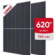 Panel solar 620W Longi Himo-7, Bifaciales Precio 180usd Nuevos - Img 55151043