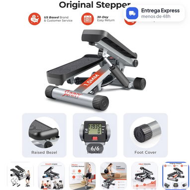 Mini Stepper Sunny Health & Fitness 🔥 - ¡Entrenador Compacto! - Img 127541830