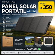 ☀️ EF ☀️ PANEL SOLAR PORTATIL ECOFLOW BIFASIAL 220W. NUEVO EN CAJA. TL 54833699 - Img 55081192