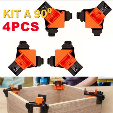 Kit de soporte ajuste rápido en escuadra/ 4 piezas/ carpintería - 2/6