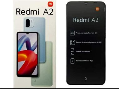 Redmi A2 DUAL SIM + Mica de cristal templado + CARGADOR + CABLE USB + ADAPTADOR - Img main-image