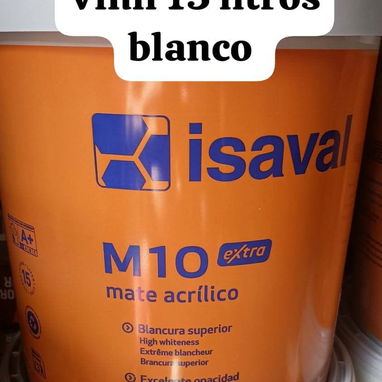 Pintura vinil euroquimica y isaval 15 litros antimoho ATM blanco coco importadas de España en nuestro almacén en playa - Img 121189889