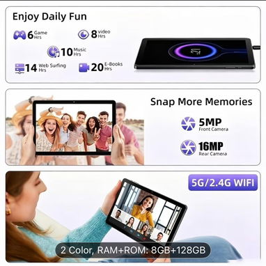 TABLETA ANDROID 15 DE ÚLTIMA GENERACIÓN 8GB/128GB - 2/2