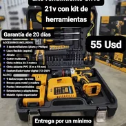 Taladro inalámbrico de alto rendimiento S.P.C 21v con kit de herramientas, Garantía de 20 días, Entrega por mínimo costo - Img 56146136