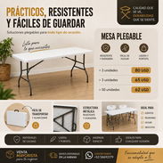 🏷️ MESAS PLEGABLES RESISTENTES AL POR MAYOR Y AL DETALLE - Img 56324773