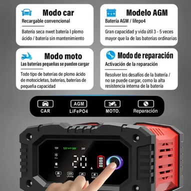 Cargador de bateria 12v 20A 24v 10A - 2/8