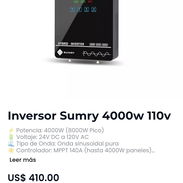 ⚡️Inversor Sumry 4000w 110v precio 410 usd ⚡️ Nuevos en caja 📦 📄Garantía 📄 👈 de 15 días por escrito ✈️Mensajería p - Img 57352532