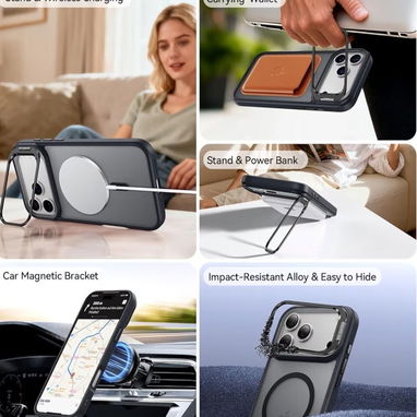 Funda iPhone 17 Pro Soporte de Cámara y MagSafe – Black | videojuegoshabana.com - Img 123483119